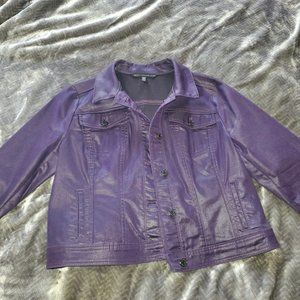 White House Black Market Plum Purple Jacket Size 12